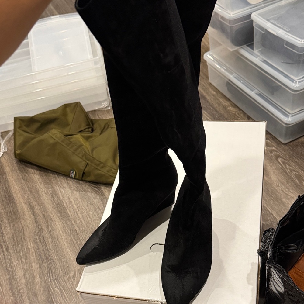 Stuart Weitzman Black Over the Knee Boots